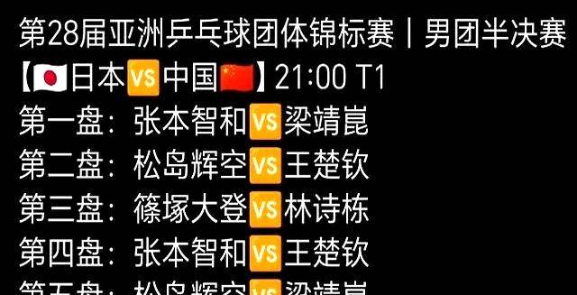 中国队翻盘日本队，梁靖崑刷新纪录